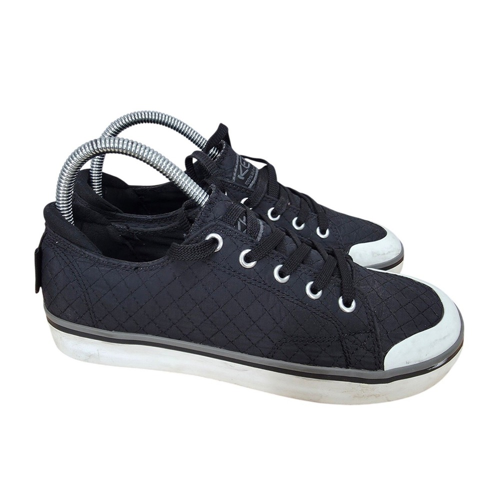Keen Elsa II Sneakers Womens 7 Black Quilted Lace Up Casual Everyday Comfort